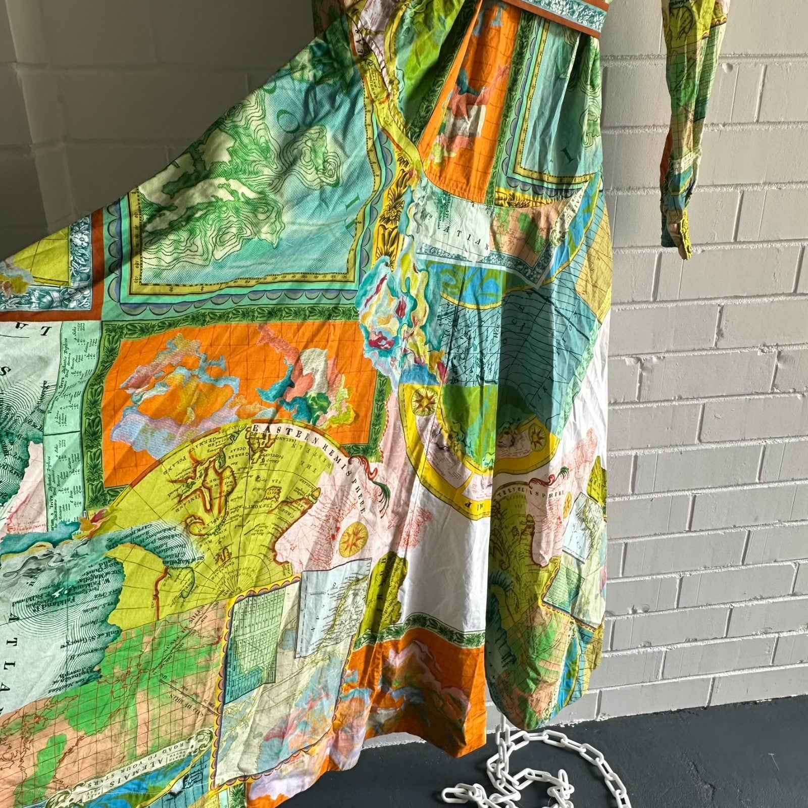 ALEMAIS Atlas Long sleeve Maxi Shirtdress AU10 Organic Cotton