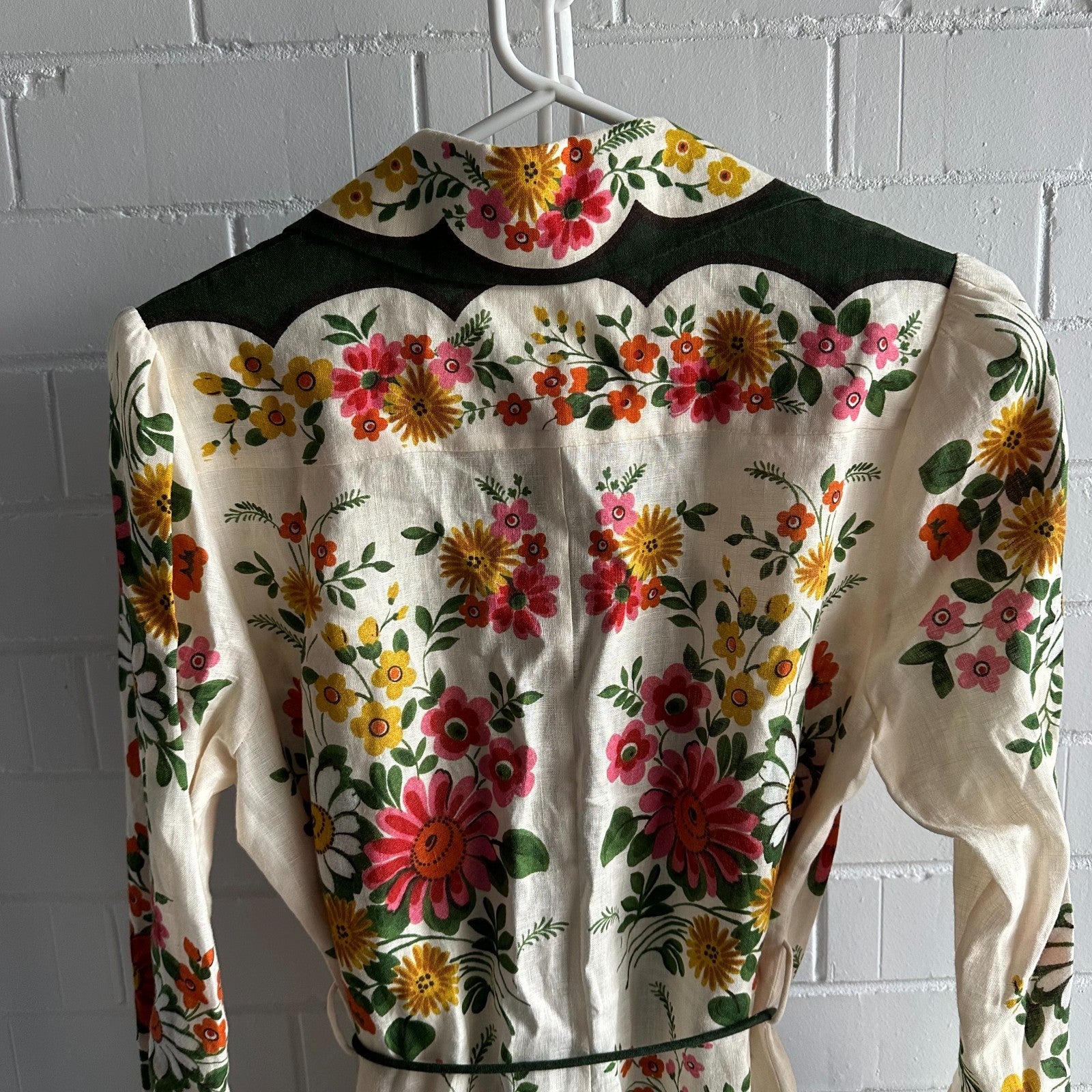 ALEMAIS Elisabetta Mini Dress AU12 US8 Boho Retro Floral Holiday
