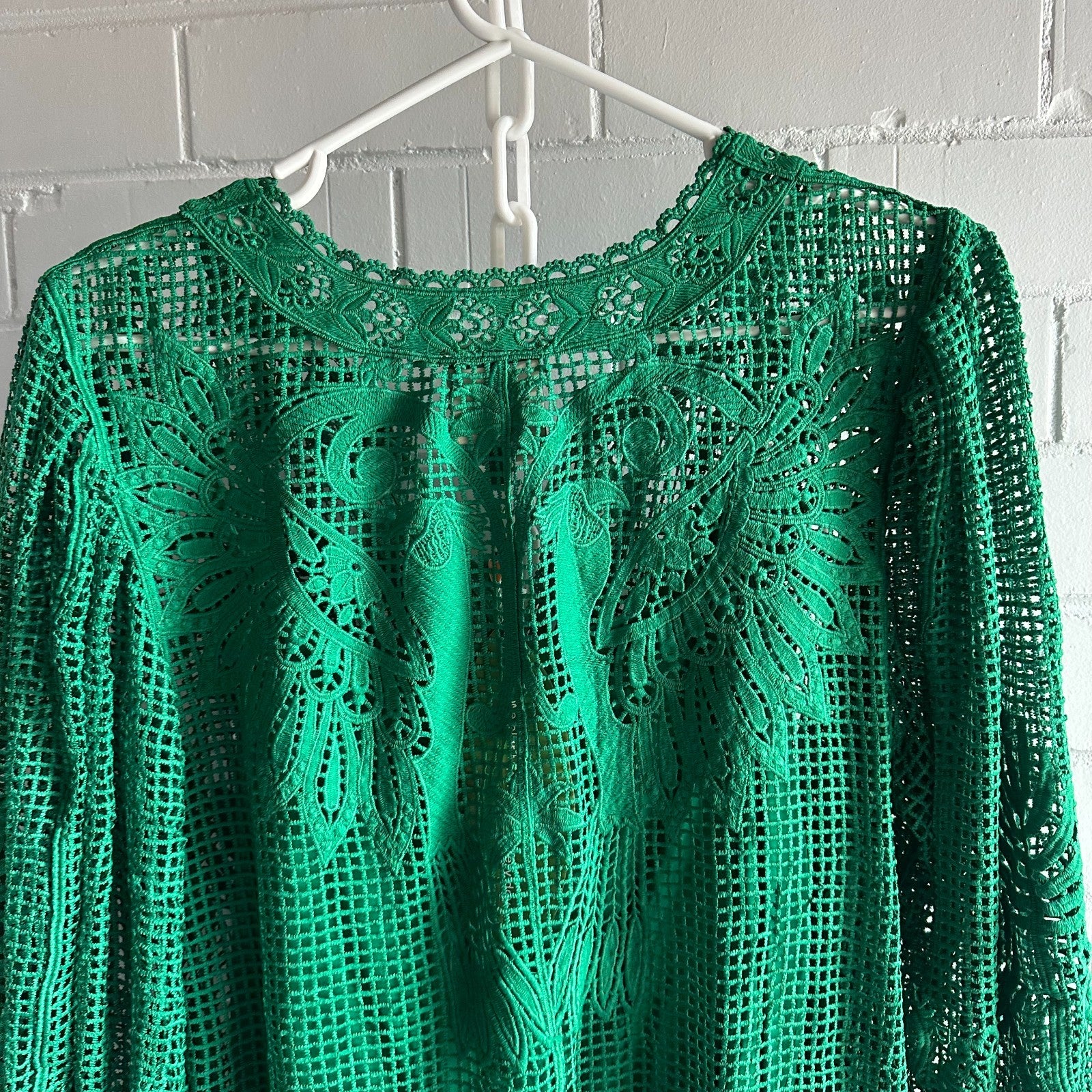 FARM RIO Tropical flight Mini Dress Size M AU10 US6 Bright Green BNWT
