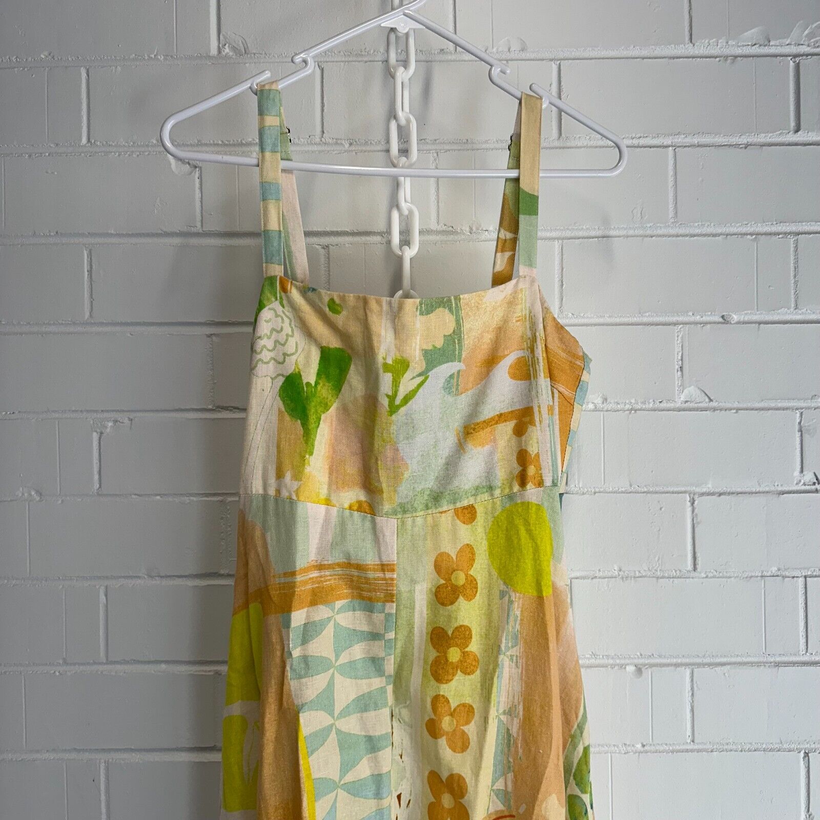 WALNUT MELBOURNE Milan Linen Maxi Dress Size AU8 US4