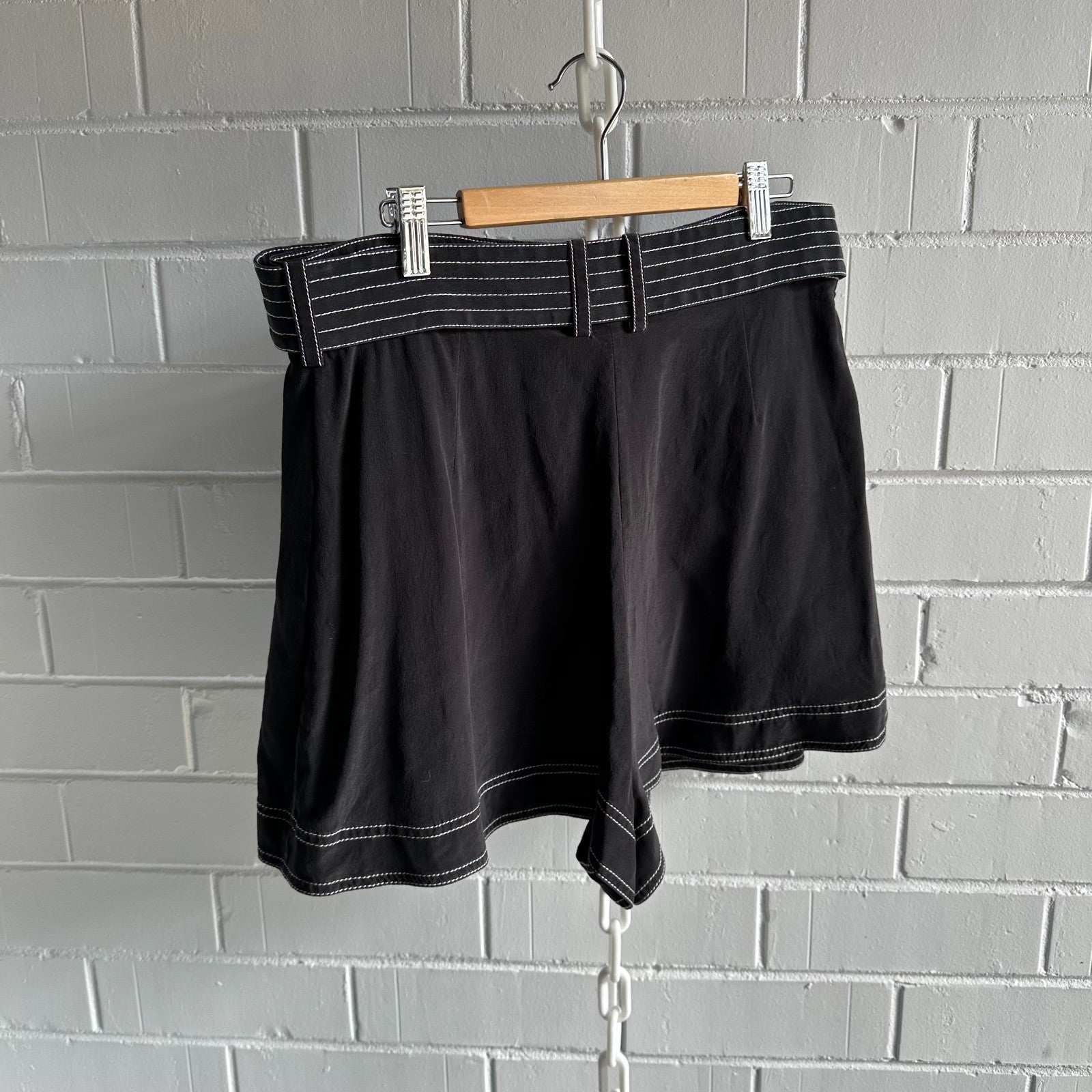 ZIMMERMANN Utility Silk Set Size 3 AU12-14  Black with White stitching detail