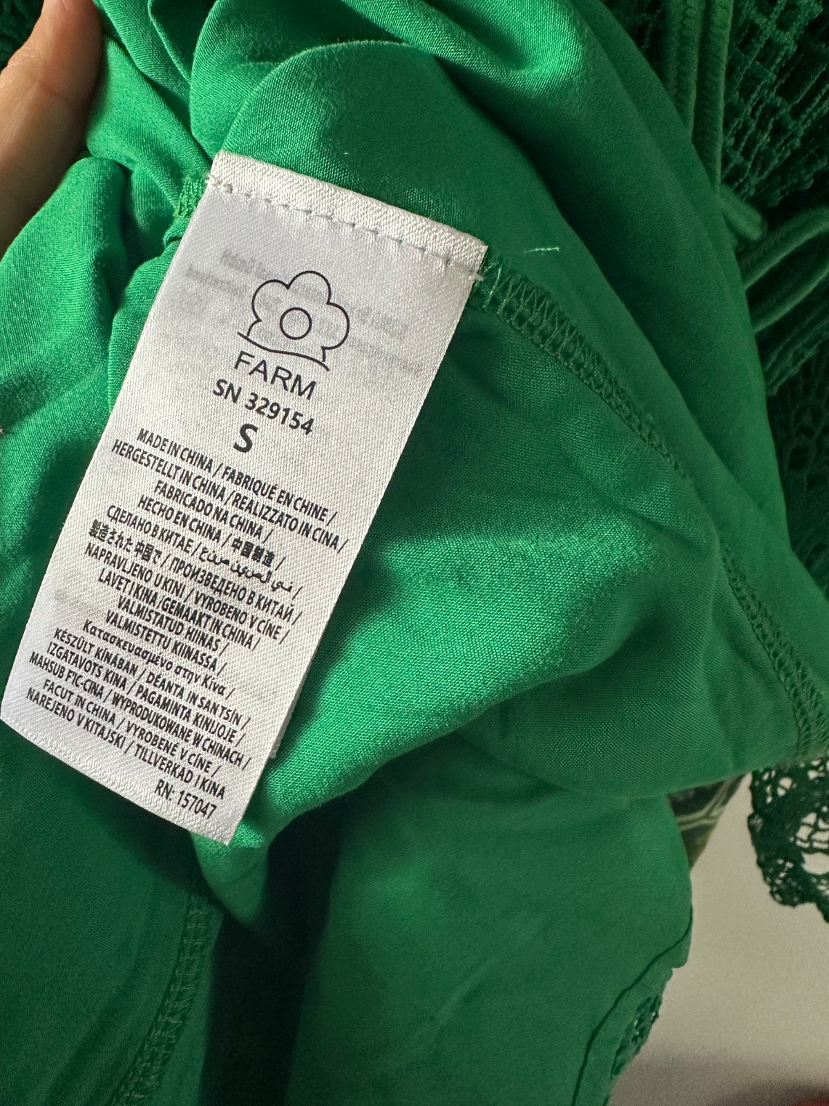FARM RIO Tropical flight Mini Dress Size M AU10 US6 Bright Green BNWT