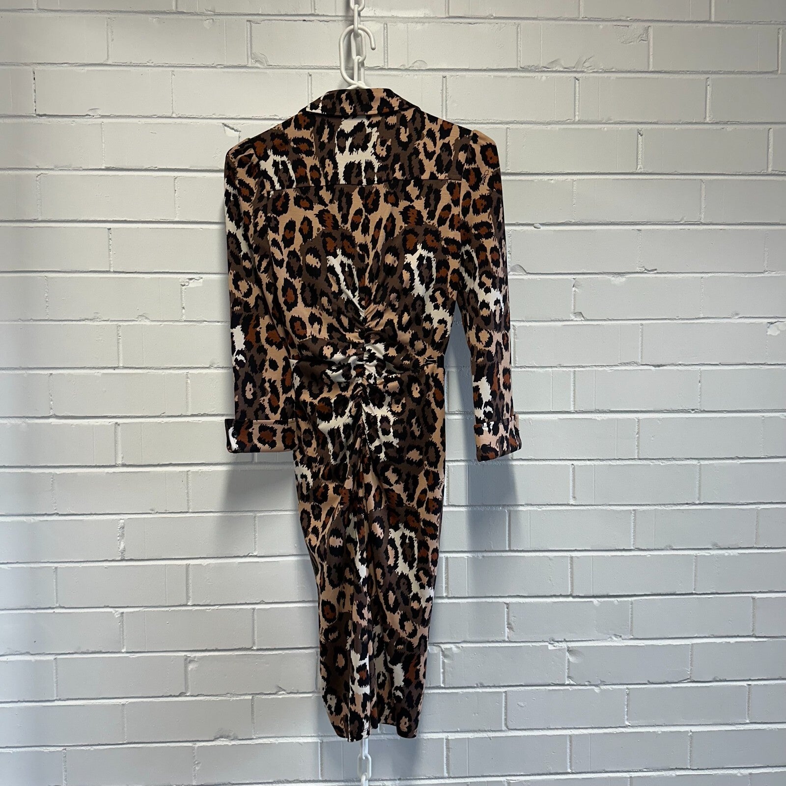 DIANE VON FURSTENBERG Sheska Dress AU6 US2 Leopard Print BNWT