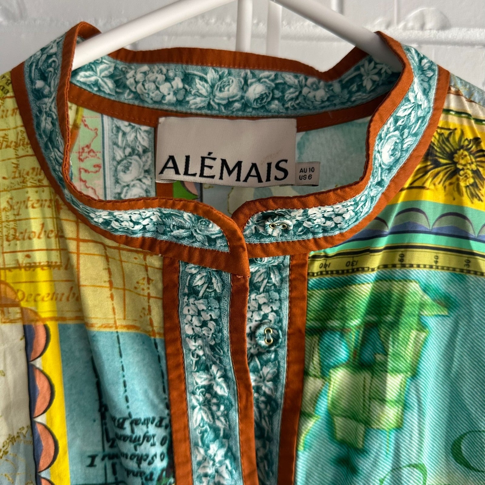 ALEMAIS Atlas Long sleeve Maxi Shirtdress AU10 Organic Cotton