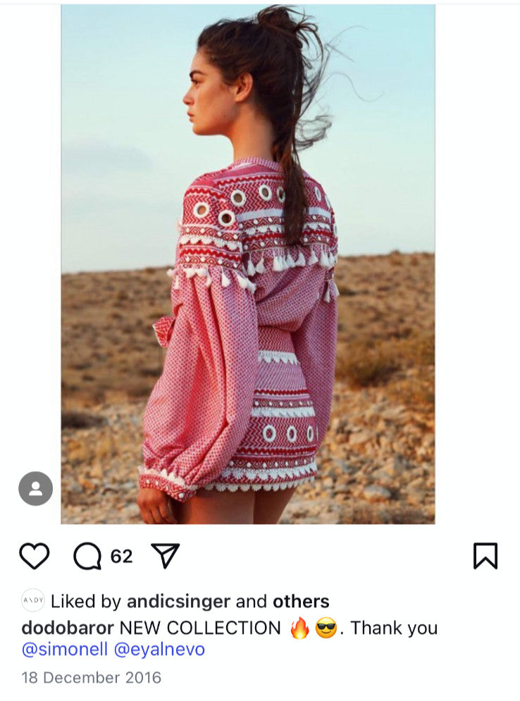 DODO BAR OR TASSEL DRESS Size M AU10 US6 Long sleeve Eyelet and tassel Resort