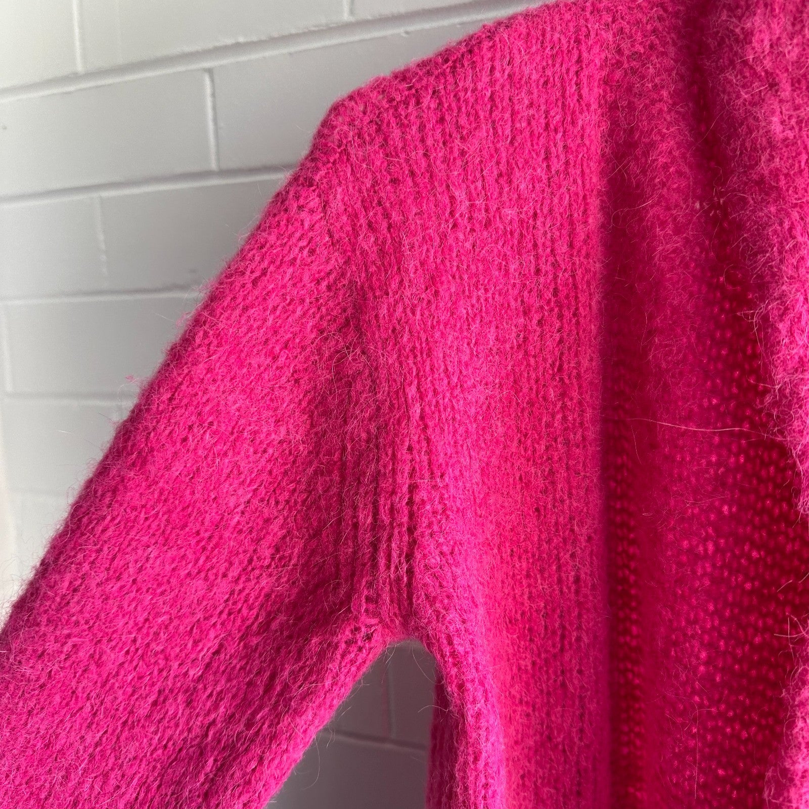 SASS & BIDE The Revolution Longline Cardigan Size XS AU6-8 Hotpink Alpaca
