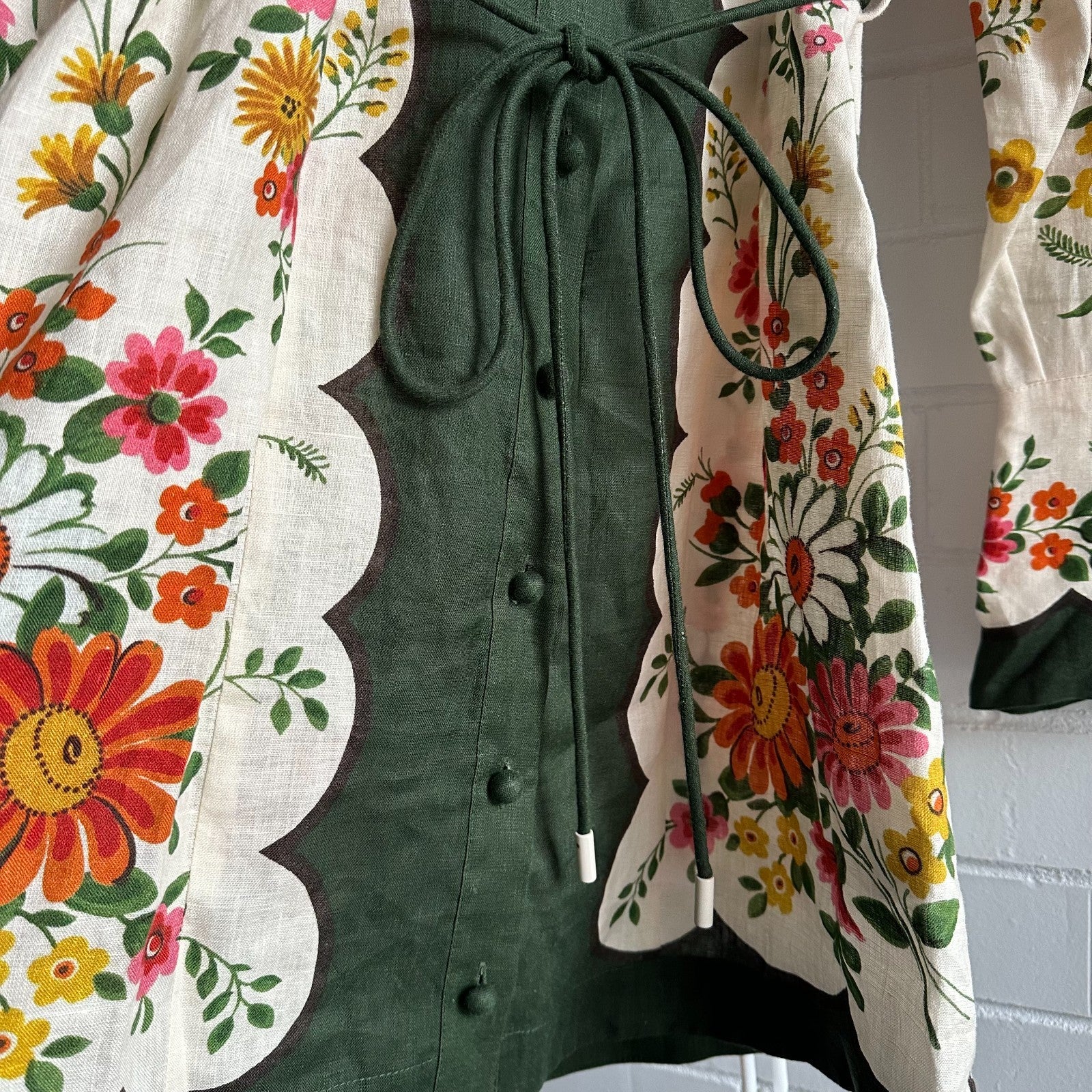 ALEMAIS Elisabetta Mini Dress AU12 US8 Boho Retro Floral Holiday