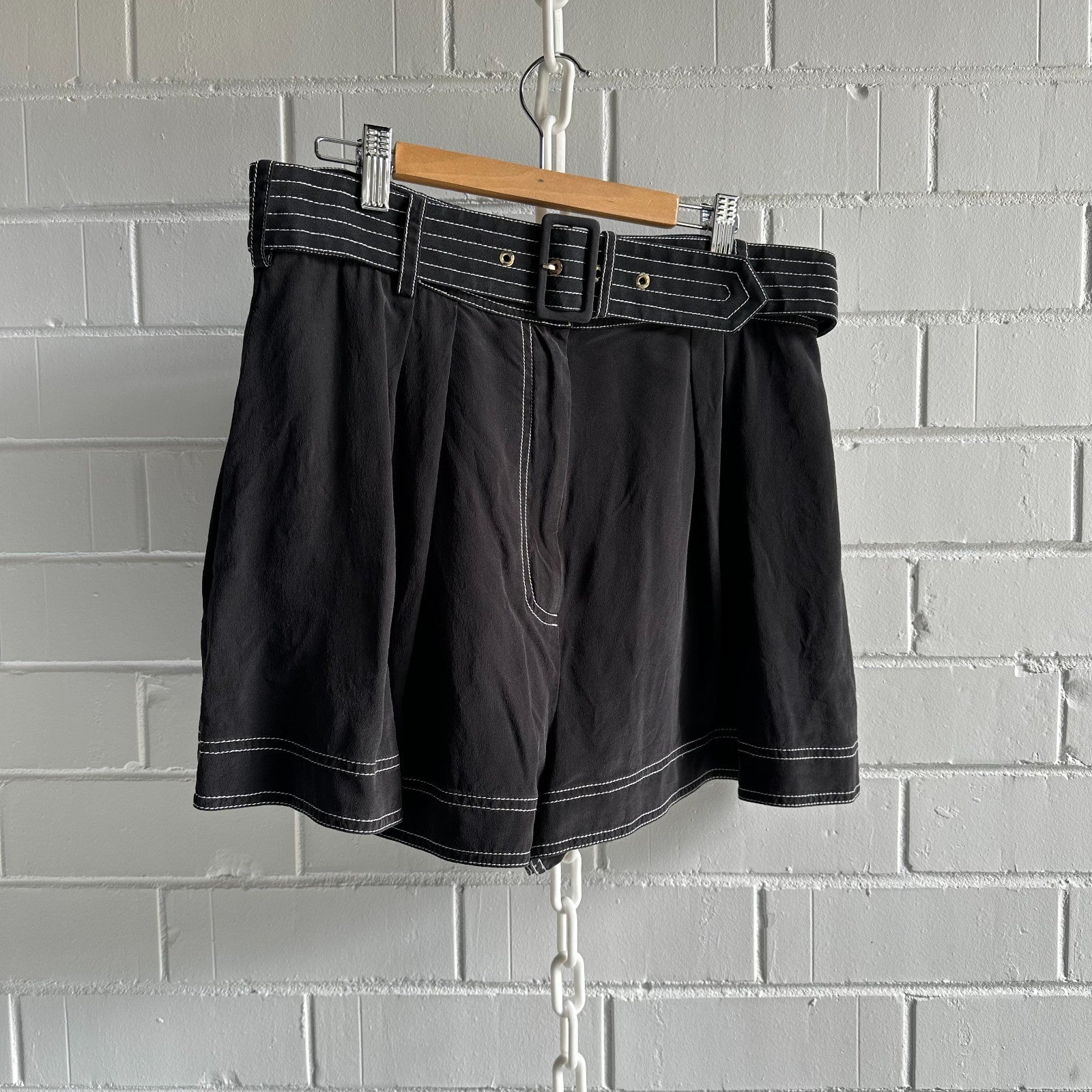 ZIMMERMANN Utility Silk Set Size 3 AU12-14  Black with White stitching detail