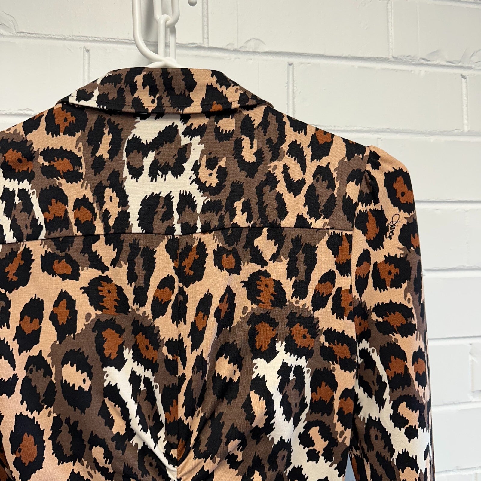 DIANE VON FURSTENBERG Sheska Dress AU6 US2 Leopard Print BNWT