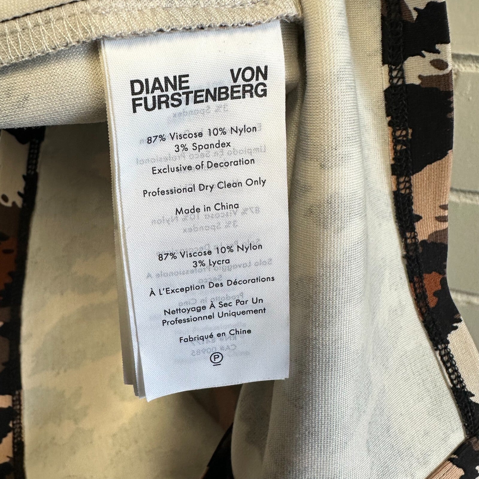 DIANE VON FURSTENBERG Sheska Dress AU6 US2 Leopard Print BNWT