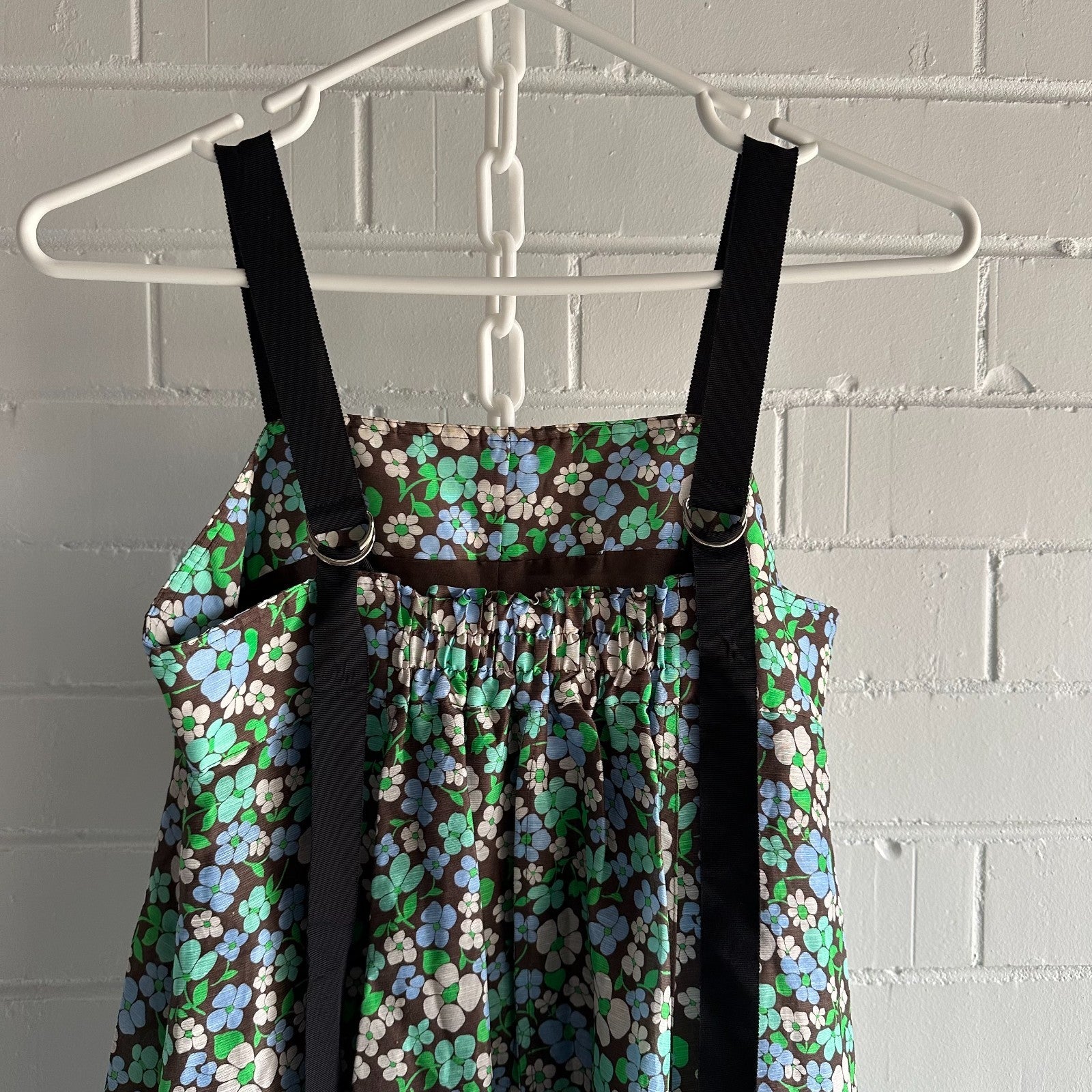 LEE MATHEWS Meadow Floral Maxi Dress Size 2 AU10 Event Silk Linen