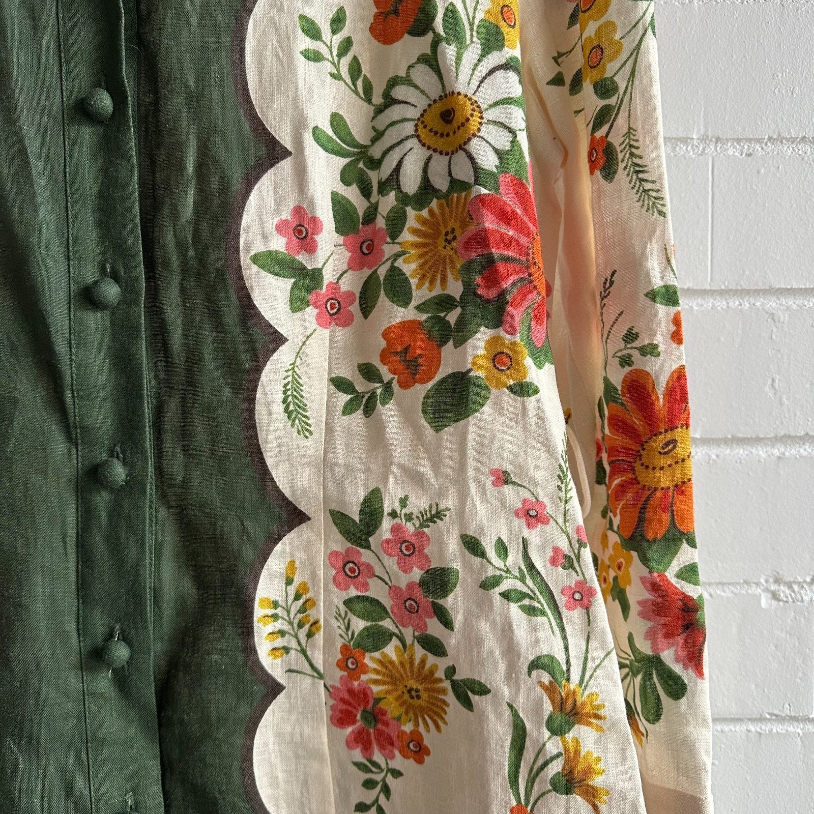 ALEMAIS Elisabetta Mini Dress AU12 US8 Boho Retro Floral Holiday