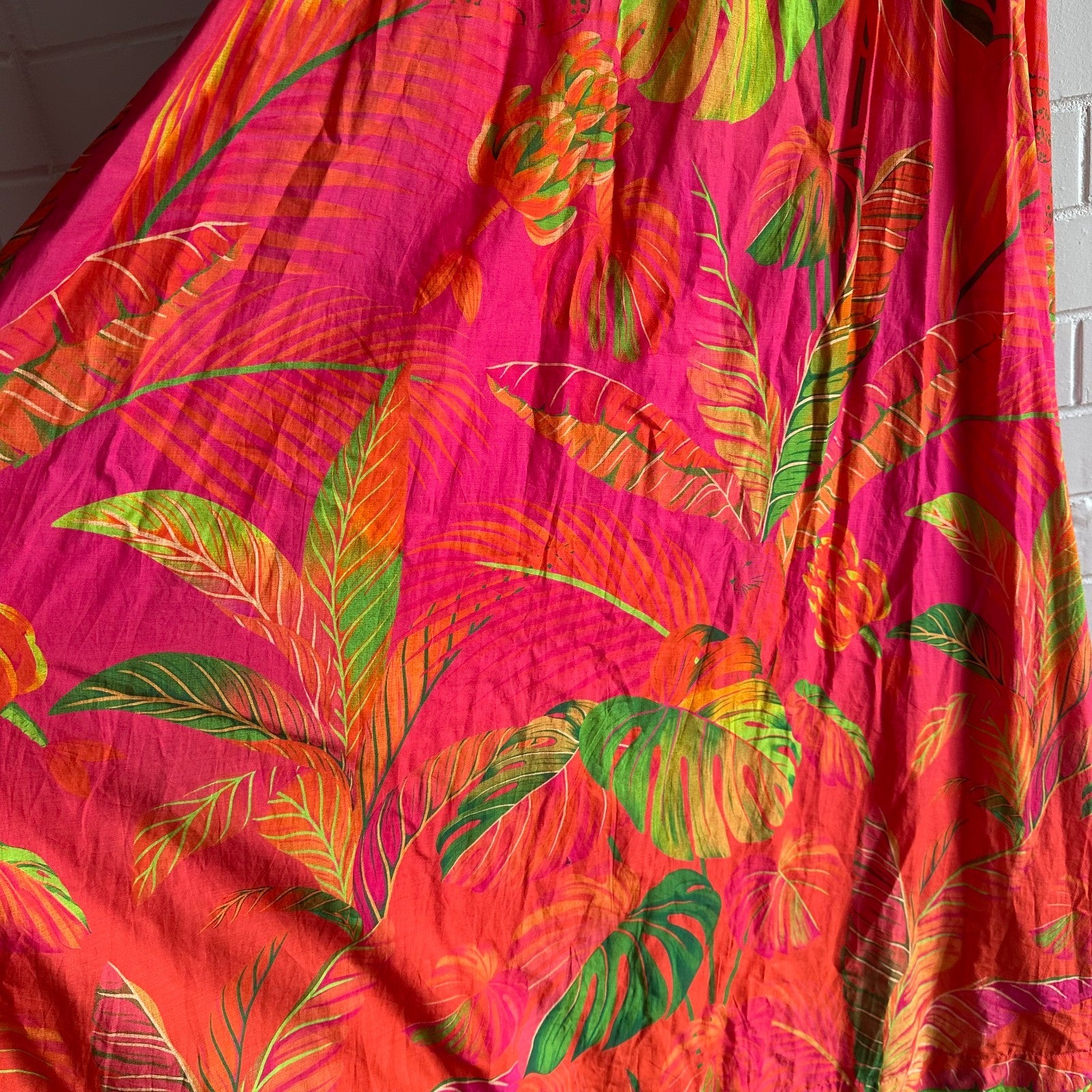 FARM RIO Ombre Forest Maxi Dress L-XL AU14 Colourful Tropical Print Resort BNWT