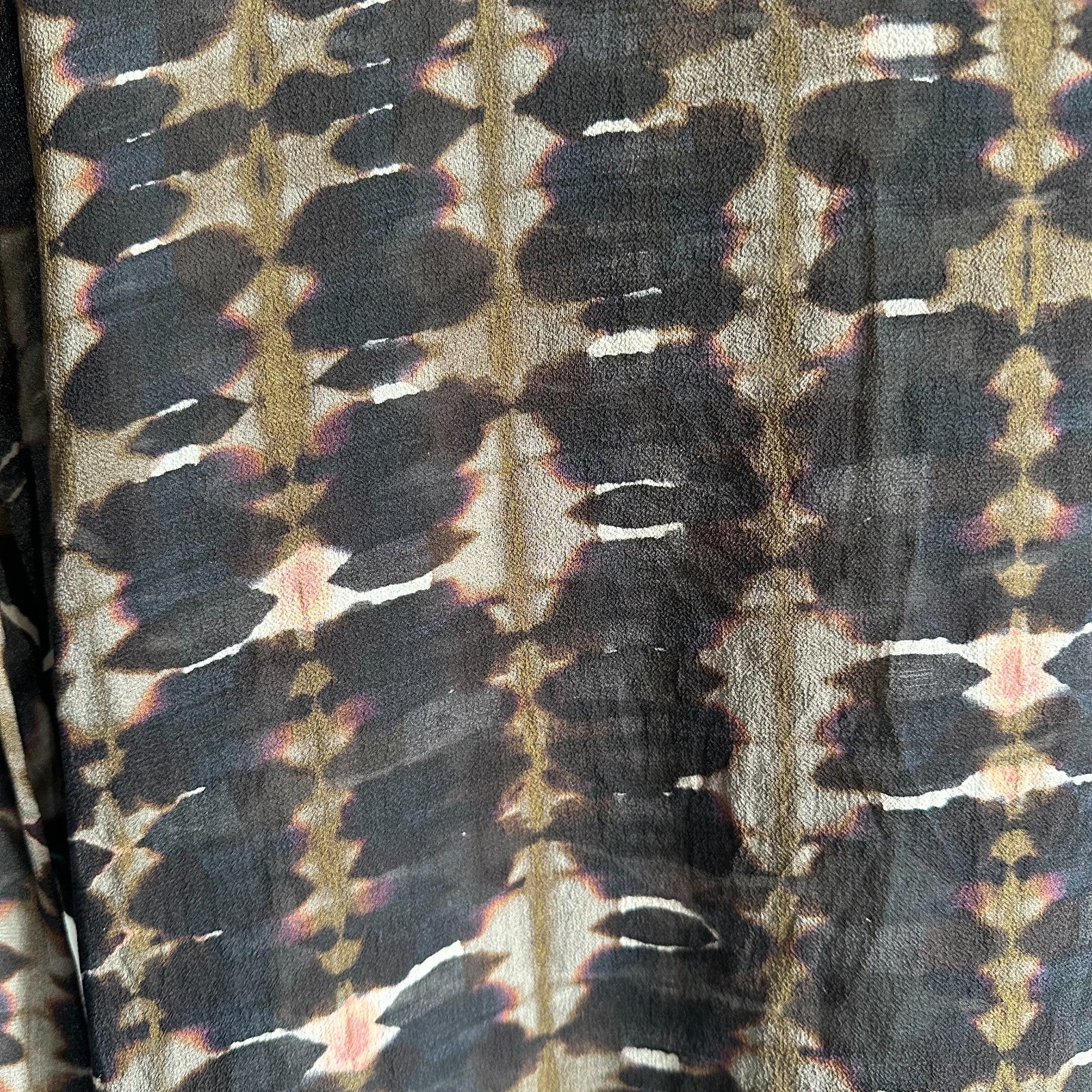 CHRISTIAN WIJNANTS 100% Silk Tie Dye Sheer Georgette Blouse EU36 AU8