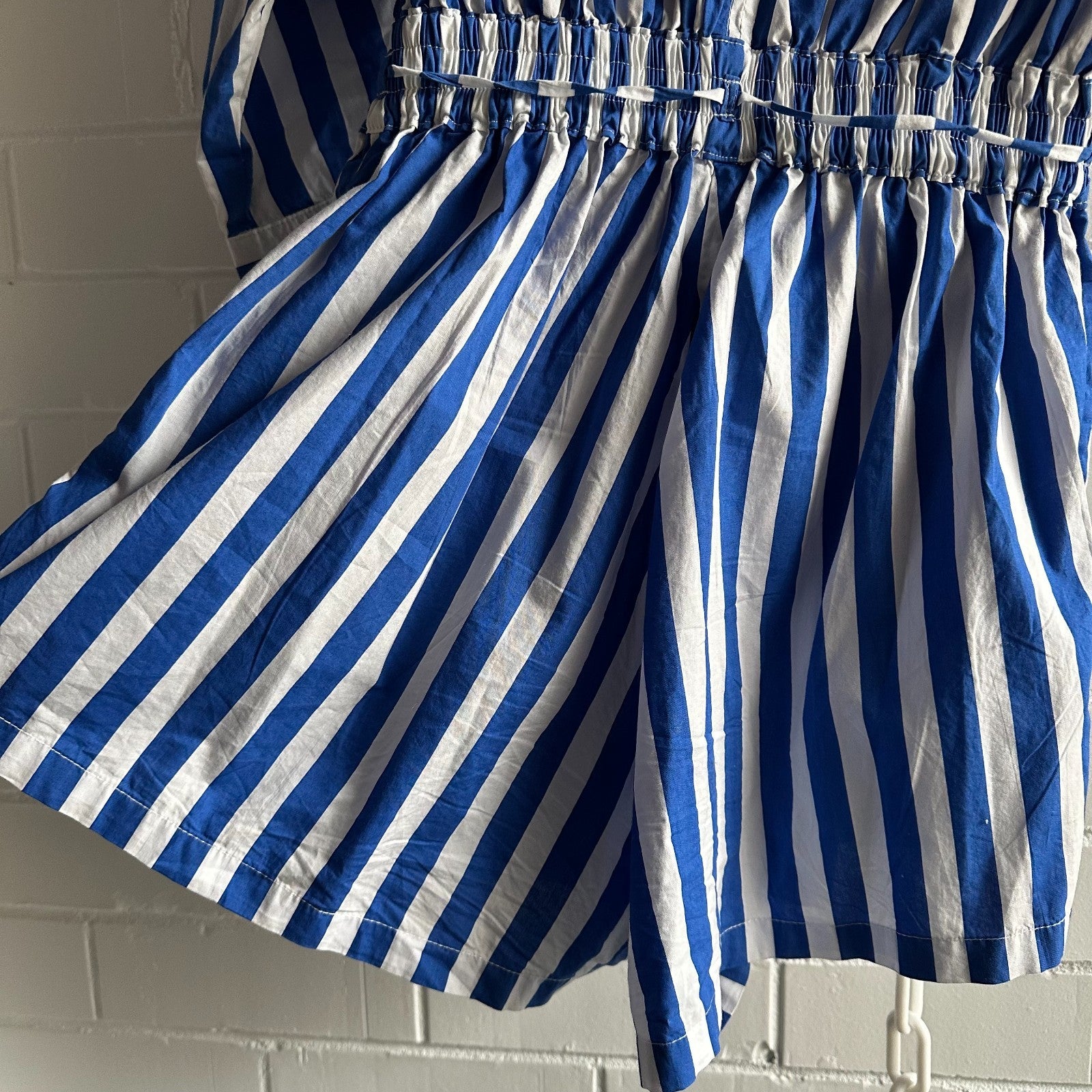 ANTHROPOLOGIE X FAITHFULL THE BRAND Isole Playsuit Size AU8 Cotton Stripe