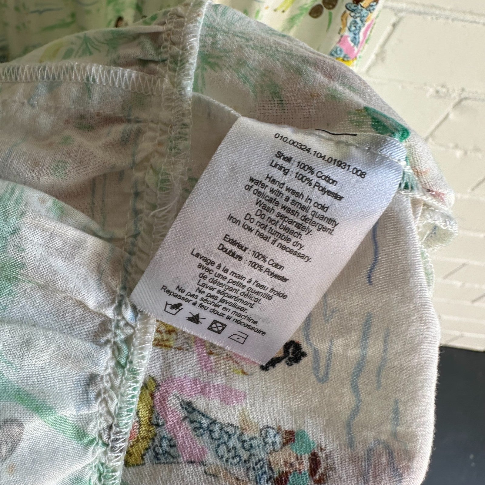 RIXO X LIBERTY Mallorca Dance Motif Agyness Cutout Maxi Dress XS AU8 Vacation