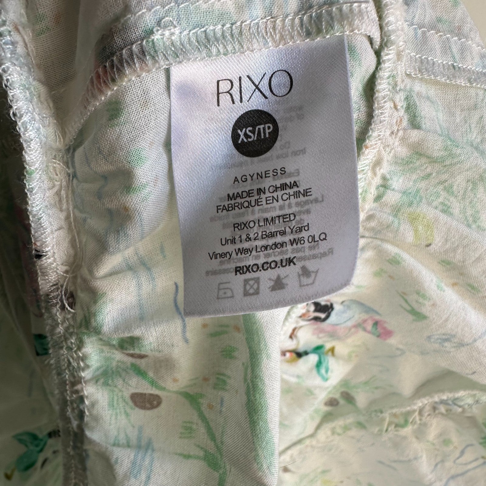 RIXO X LIBERTY Mallorca Dance Motif Agyness Cutout Maxi Dress XS AU8 Vacation